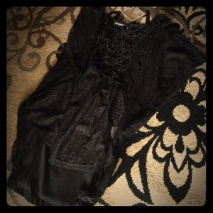 Black lace top